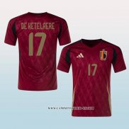 Camiseta Primera Belgica Jugador De Ketelaere 2024