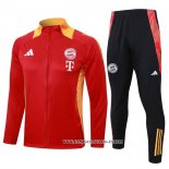 Chandal de Chaqueta del Bayern Munich Nino 24-25 Rojo Amarillo