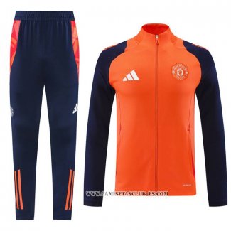 Chandal de Chaqueta del Manchester United 24-25 Naranja