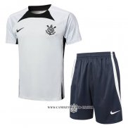 Chandal del Corinthians 24-25 Manga Corta Gris - Pantalon Corto