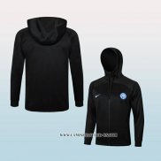 Chaqueta con Capucha del Inter Milan 24-25 Negro