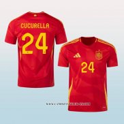 Camiseta Primera Espana Jugador Cucurella 2024