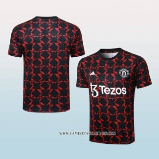 Camiseta de Entrenamiento Manchester United 24-25 Rojo