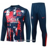 Chandal de Sudadera del Paris Saint-Germain 24-25 Azul