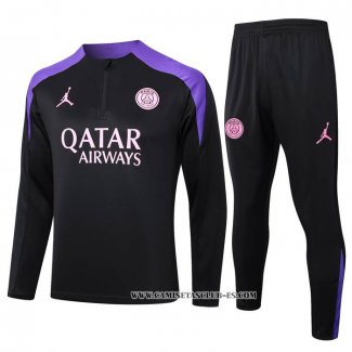 Chandal de Sudadera del Paris Saint-Germain Jordan 24-25 Negro