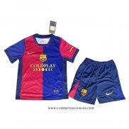 Camiseta Primera Barcelona Coldplay Nino 24-25