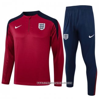 Chandal de Sudadera del Inglaterra 24-25 Rojo