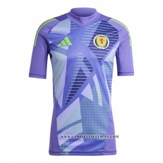 Camiseta Escocia Portero 2024 Azul