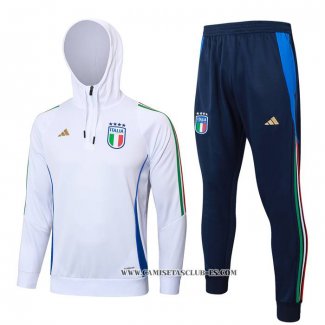 Chandal de Sudadera del Italia Nino 24-25 Blanco