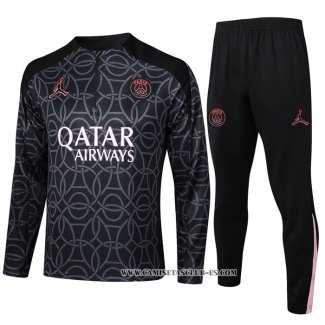 Chandal de Sudadera del Paris Saint-Germain Jordan Nino 24-25 Negro