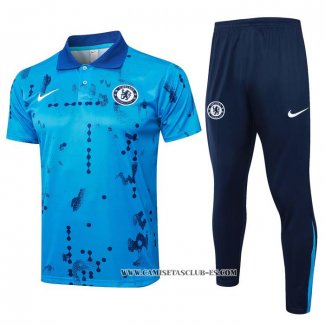 Conjunto Polo del Chelsea 24-25 Azul