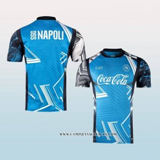 Camiseta Pre Partido del Napoli 2024 Azul