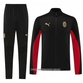 Chandal de Chaqueta del AC Milan 24-25 Negro