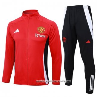 Chandal de Chaqueta del Manchester United Nino 24-25 Rojo