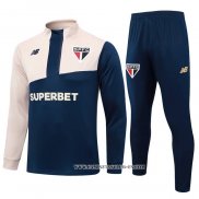 Chandal de Sudadera del Sao Paulo 24-25 Azul