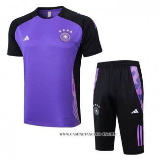 Chandal del Alemania 24-25 Manga Corta Purpura - Pantalon Corto