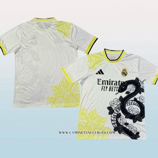 Tailandia Camiseta Real Madrid Special 24-25 Blanco Amarillo