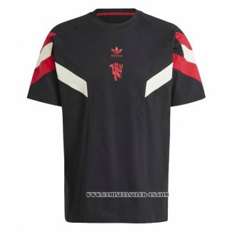 Camiseta Pre Partido del Manchester United 2024 Negro