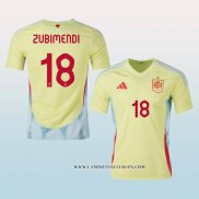 Camiseta Segunda Espana Jugador Zubimendi 2024