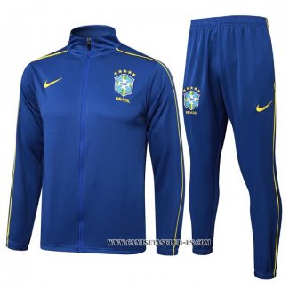 Chandal de Chaqueta del Brasil 24-25 Azul