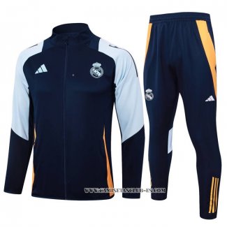 Chandal de Chaqueta del Real Madrid Nino 24-25 Azul Oscuro