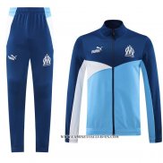 Chandal de Chaqueta del Olympique Marsella 24-25 Azul