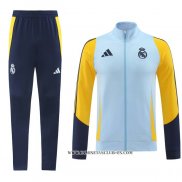 Chandal de Chaqueta del Real Madrid 24-25 Azul Claro