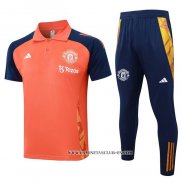 Conjunto Polo del Manchester United 24-25 Naranja