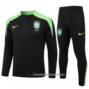 Chandal de Sudadera del Brasil 24-25 Negro