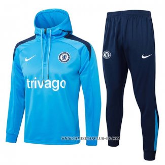 Chandal de Sudadera del Chelsea 24-25 Azul