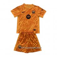 Camiseta Barcelona Portero Nino 24-25 Naranja