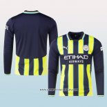 Camiseta Segunda Manchester City 24-25 Manga Larga