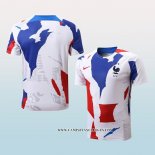 Camiseta de Entrenamiento Francia 22-23 Rojo Azul Blanco