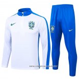 Chandal de Sudadera del Brasil 24-25 Blanco