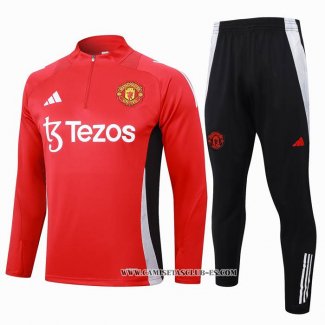 Chandal de Sudadera del Manchester United 24-25 Rojo