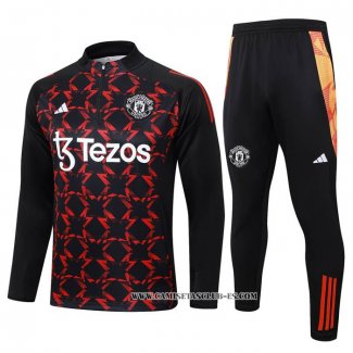 Chandal de Sudadera del Manchester United 24-25 Rojo