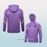 Chaqueta con Capucha del Real Madrid 24-25 Purpura