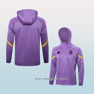 Chaqueta con Capucha del Real Madrid 24-25 Purpura