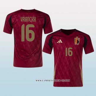 Camiseta Primera Belgica Jugador Vranckx 2024