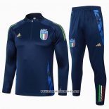 Chandal de Sudadera del Italia Nino 24-25 Azul