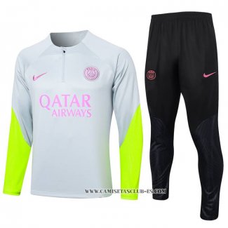 Chandal de Sudadera del Paris Saint-Germain 23-24 Gris