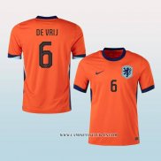 Camiseta Primera Paises Bajos Jugador De Vrij 24-25