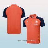 Camiseta Polo del Manchester United 24-25 Naranja