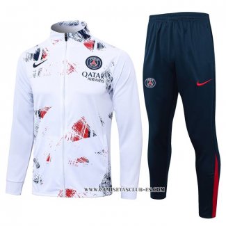 Chandal de Chaqueta del Paris Saint-Germain Nino 24-25 Blanco