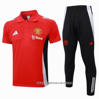 Conjunto Polo del Manchester United 24-25 Rojo