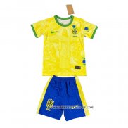 Camiseta Brasil Jesus Nino 24-25 Amarillo