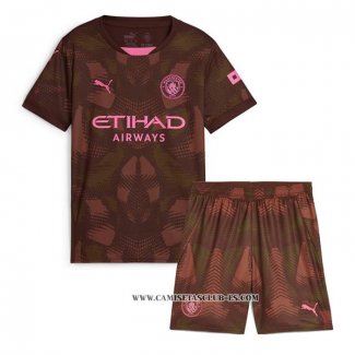 Camiseta Primera Manchester City Portero Nino 24-25