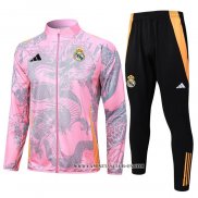 Chandal de Chaqueta del Real Madrid Dragon 24-25 Rosa