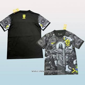 Tailandia Camiseta Brasil Jesus 24-25 Negro