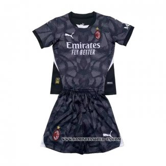 Camiseta Primera AC Milan Portero Nino 24-25